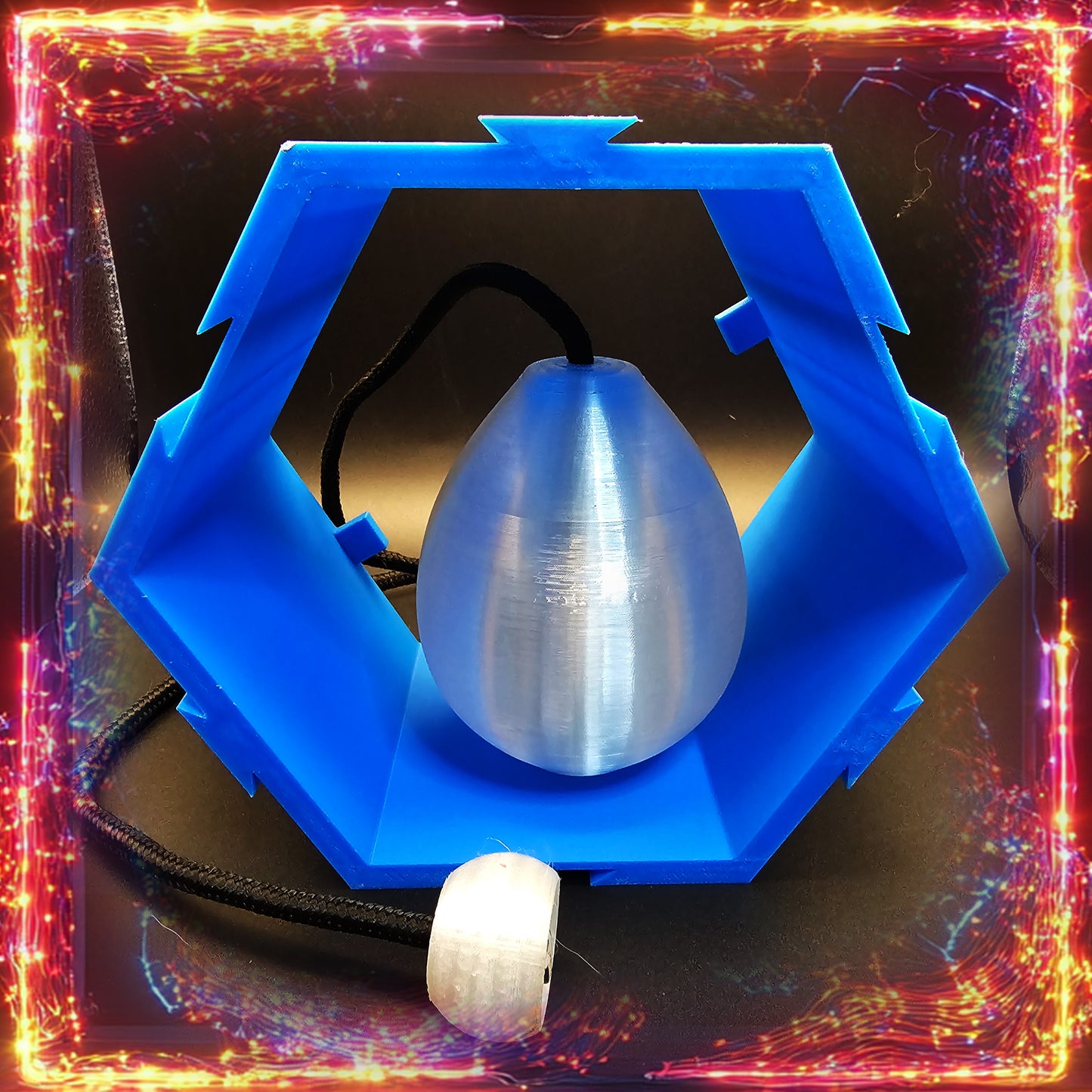 LED Poi Flowtoys Capsule Compatible – Interchangeable Modular Set | Swivel TPU Handles, Glow Shapes (Poke, D20, Crystal, Octo)