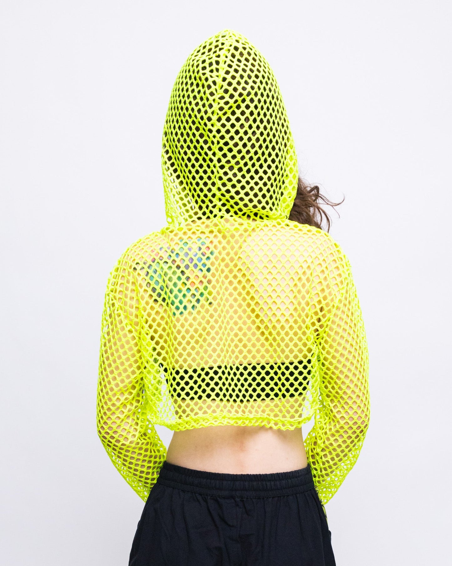Hooded Mesh Bolero