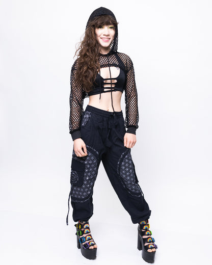 Hooded Mesh Bolero