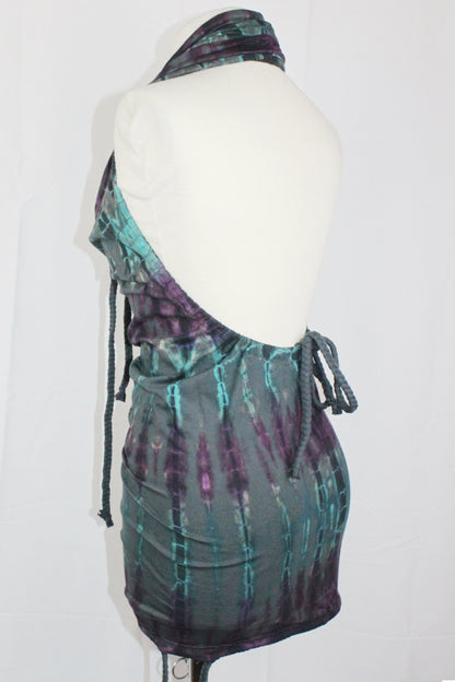 Halter Dress Multi Coloured Tie Dye [WDO-505C]