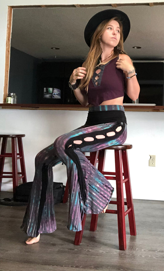 Braided Bell Bottoms Tie Dye [WPO-602B]