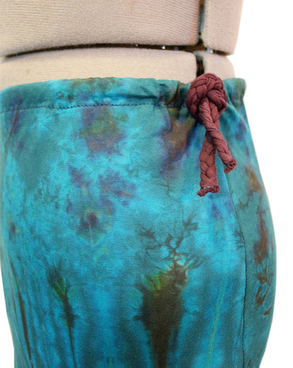 Drawstring Fringe Tie Dyed Skirt [WSO-511]