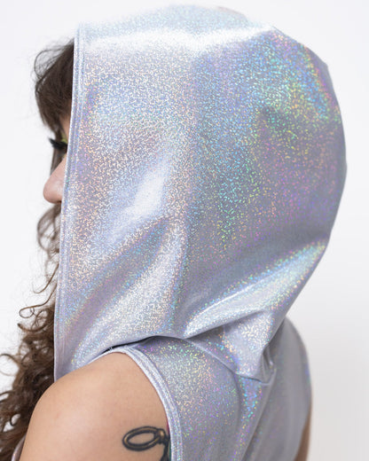Hooded Leotard with Belly Button Hole